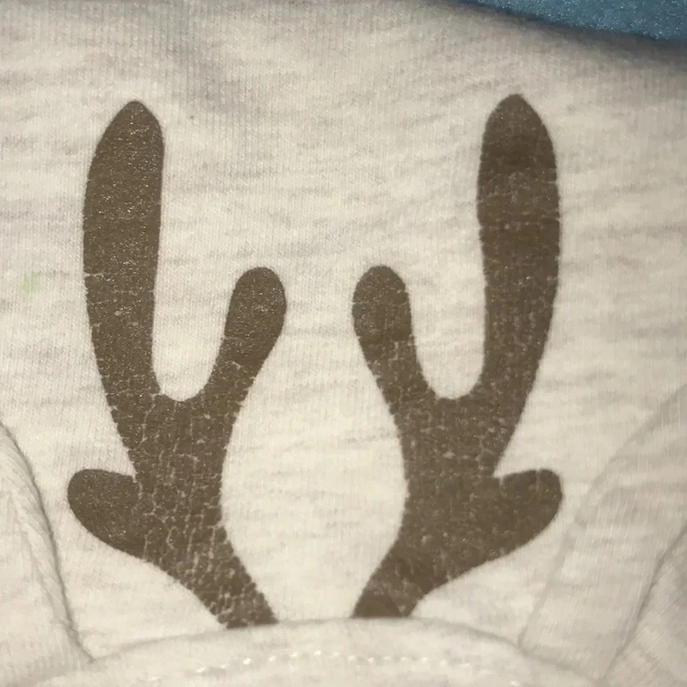 BABY GAP Rudolph leggings light gray elastic waistband size 5